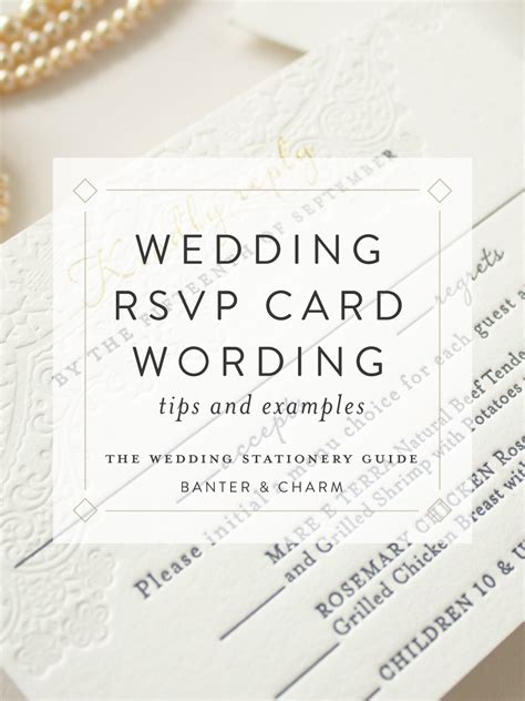 10 Wedding RSVP Card Wording Examples + Etiquette .